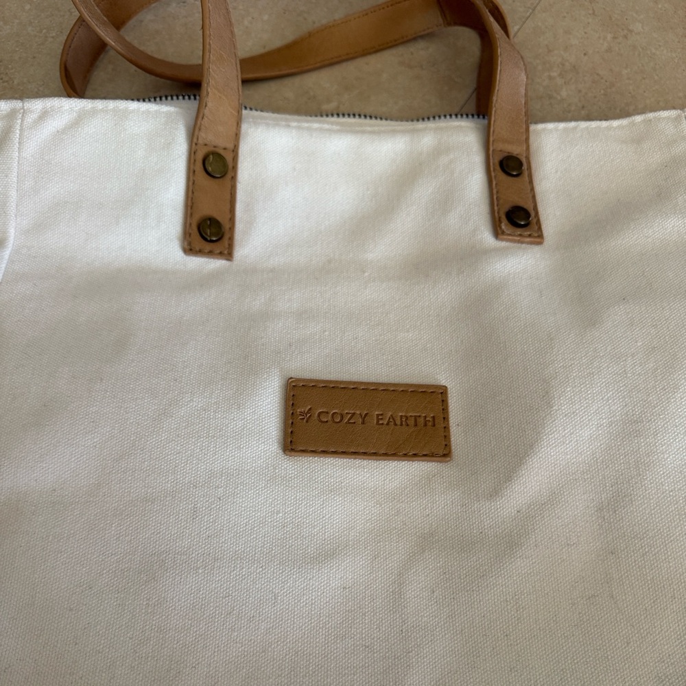 💥3/$12 SALE💥 Cozy Earth canvas tote - Picture 3 of 5
